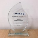 Tear Drop Crystal Plaque